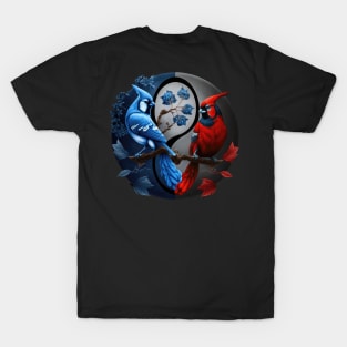 Blue Jay Red Cardinal image T-Shirt